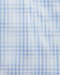 Ike Behar Check Woven Dress Shirt Blue