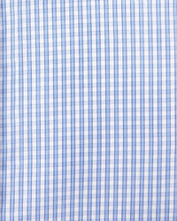 English Laundry Checked Long Sleeve Dress Shirt Blue