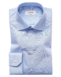 Eton Contemporary Fit Check Dress Shirt