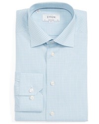 Eton Contemporary Fit Check Dress Shirt
