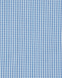 Charvet Micro Check Barrel Cuff Dress Shirt Blueblue