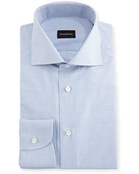 Ermenegildo Zegna Micro Check Cotton Dress Shirt