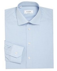 Eton Micro Checked Contemporary Fit Dress Shirt