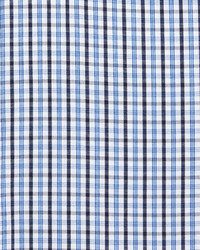 English Laundry Mini Check Cotton Dress Shirt Blueblack