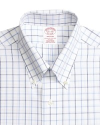 Brooks Brothers Non Iron Regent Fit Alternating Windowpane Dress Shirt