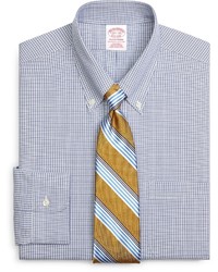 Brooks Brothers Non Iron Traditional Fit Micro Check Dress Shirt