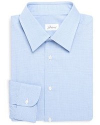 Brioni Regular Fit Checkered Dress Shirt