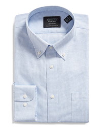 Nordstrom Shop Smartcare Traditional Fit Microcheck Dress Shirt