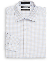 Saks Fifth Avenue Slim Fit Checkered Dress Shirt