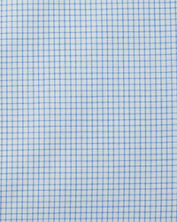 Tom Ford Slim Fit Micro Check Barrel Cuff Dress Shirt Blue