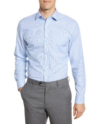 Nordstrom Men's Shop Smartcare Trim Fit Check Dress Shirt