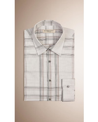 Burberry Tonal Check Cotton Shirt