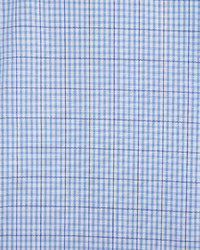English Laundry Window Check Dress Shirt Light Blue