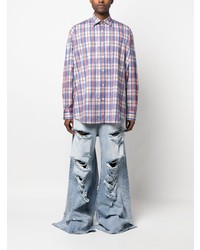 Vetements Barbes Checked Cotton Shirt