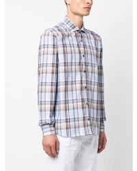 Peserico Check Pattern Cotton Shirt
