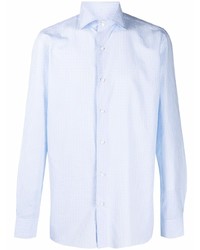 Borrelli Check Pattern Long Sleeved Shirt