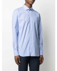 Barba Check Print Cotton Shirt