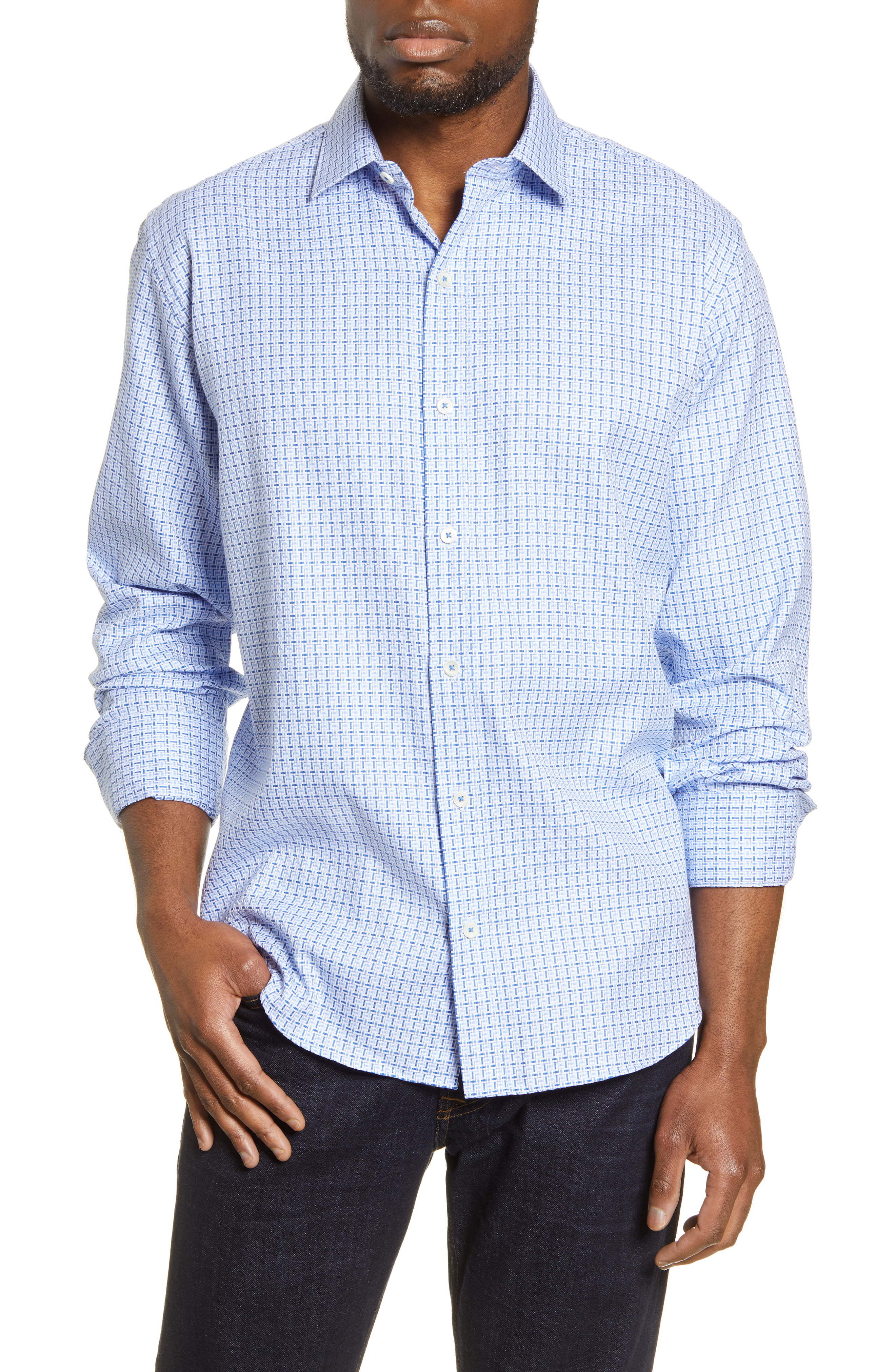 Bugatchi Classic Fit Button Up Shirt, $89 | Nordstrom | Lookastic