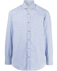 Brunello Cucinelli Gingham Check Cotton Shirt