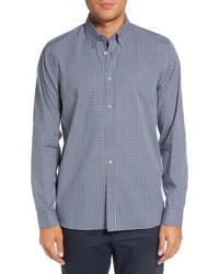 Ted Baker London Barcell Trim Fit Check Cotton Sport Shirt