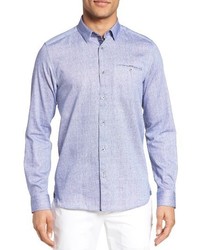 Ted Baker London Olley Extra Slim Fit Check Sport Shirt