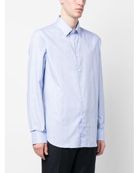 Canali Micro Check Long Sleeve Button Up Shirt