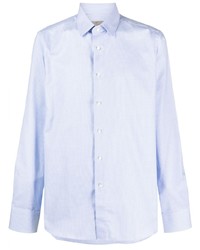 Canali Micro Check Long Sleeve Button Up Shirt