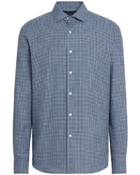 Zegna Micro Check Long Sleeve Shirt