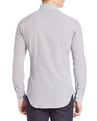 Giorgio Armani Micro Check Long Sleeves Shirt