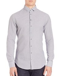 Giorgio Armani Micro Check Long Sleeves Shirt