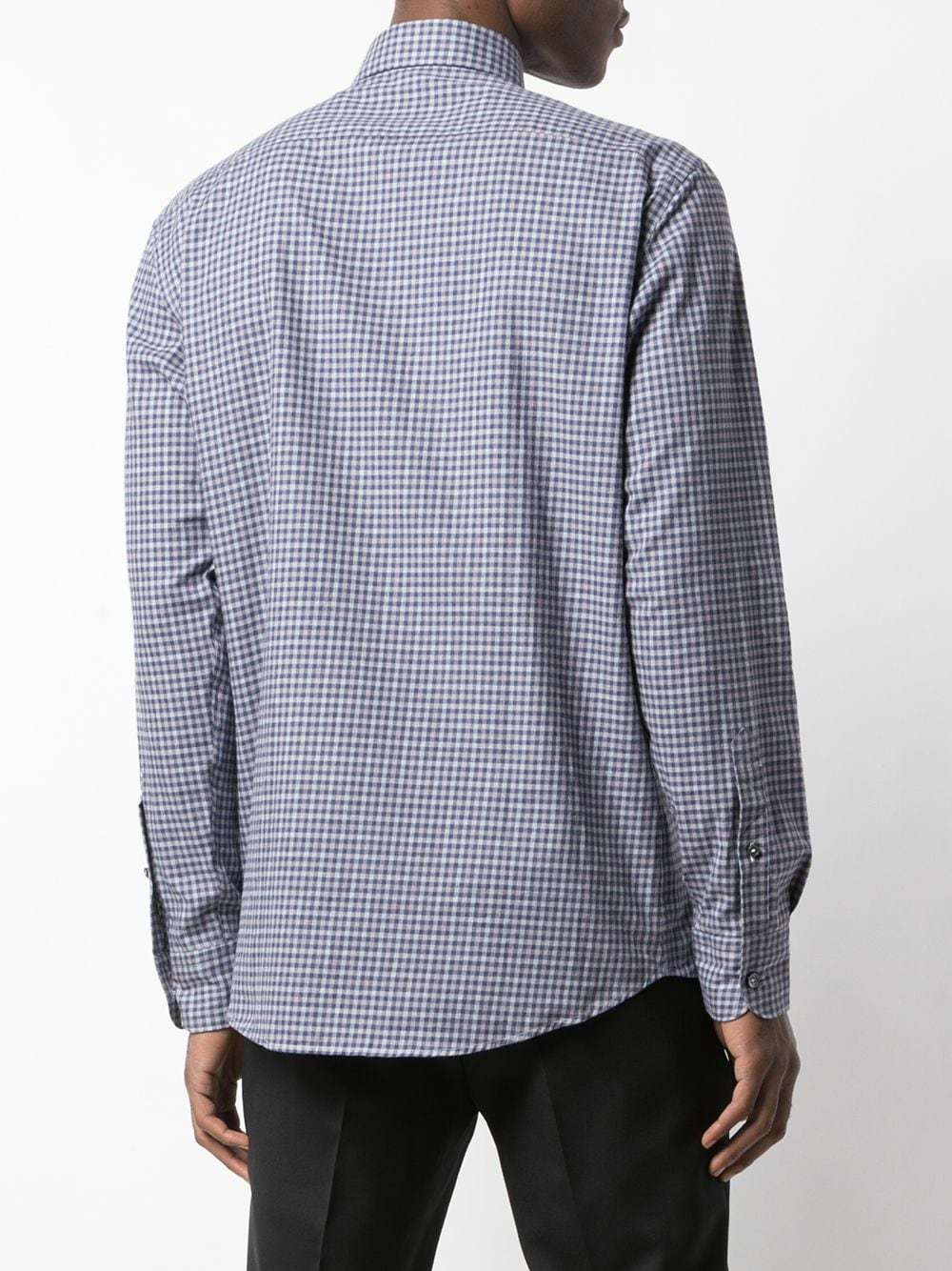 Ermenegildo Zegna Micro Check Shirt, $395 | farfetch.com | Lookastic