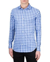 Bugatchi Shaped Fit Check Sport Shirt