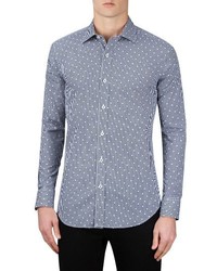 Bugatchi Shaped Fit Check Sport Shirt