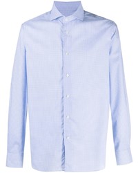 Corneliani Spread Collar Checked Shirt