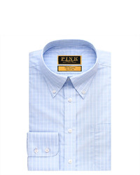 Thomas Pink Buckle Check Classic Fit Button Cuff Shirt