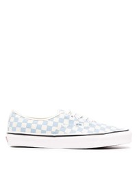 Light Blue Check Low Top Sneakers