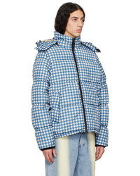 The Very Warm Blue Hooded Puffer Jacket