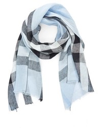 light blue burberry scarf