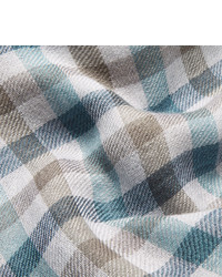 Loro Piana Checked Cashmere And Silk Blend Scarf