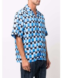 Marni Check Pattern Bowling Shirt