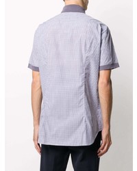 Brioni Check Shirt With Contrast Collar