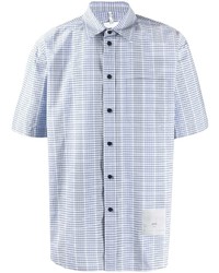 Oamc Short Sleeve Checked Print Shirt