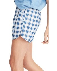 Madewell Gingham Check Pull On Shorts