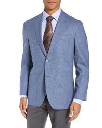 David Donahue Aiden Classic Fit Check Wool Sport Coat