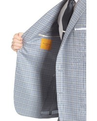Hickey Freeman Classic Fit Check Wool Sport Coat