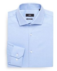Hugo Boss Chevron Textured Dress Shirt