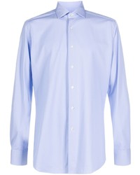 Light Blue Chevron Long Sleeve Shirt
