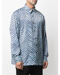 Acne Studios Chevron Stripe Long Sleeve Shirt