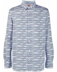 Missoni Zigzag Pattern Print Long Sleeve Shirt