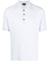 Giorgio Armani Chevron Knit Polo Shirt